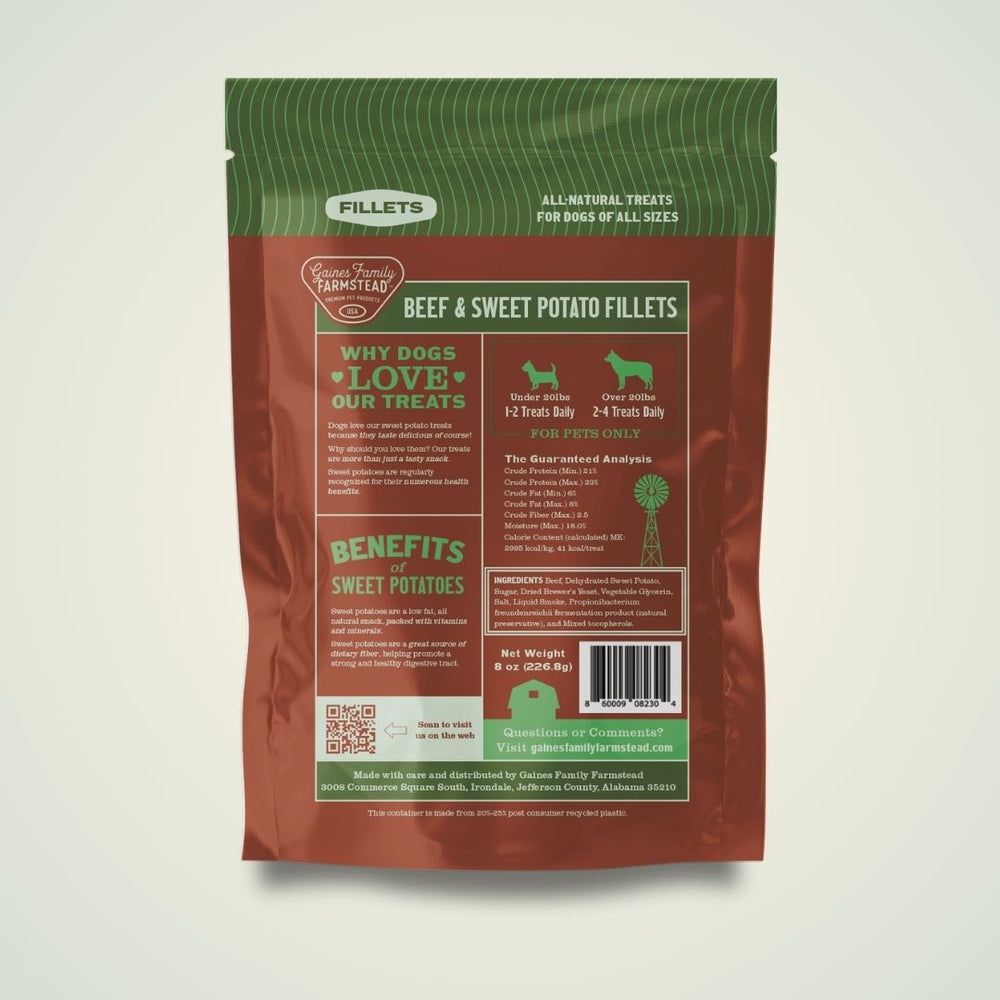 Our Beef & Sweet Potato Fillets are a delicious find